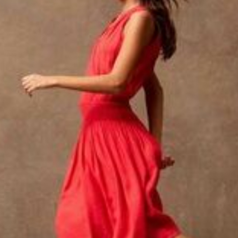 Brochu Walker Vermillion Francine Midi Dress Size Large - Picture 8 of 9